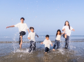 海での家族写真 Family beach photo session