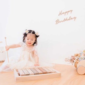 1歳お誕生日 バースデーフォト お餅踏み